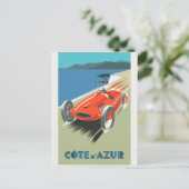  Cote D'Azur France Travel Briefkaart (Staand voorkant)