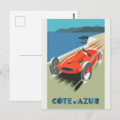  Cote D'Azur France Travel Briefkaart (Voorkant / Achterkant)