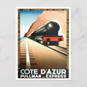 Cote D'Azur France vintage-reis Briefkaart
