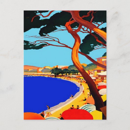 Cote d'Azur Frans Reis Briefkaart (Voorkant)