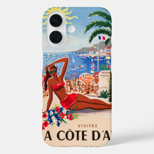 Cote D'Azur  Frans reisposter iPhone 16 Hoesje
