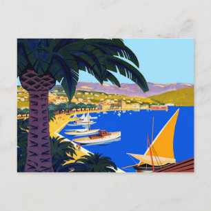  Cote d'Azur Illustratie Reizen Briefkaart