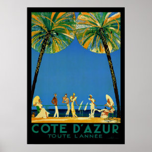  Cote D'Azur Toute Lannee Frans Reis Poster
