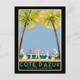 Cote D'Azur Travel Briefkaart