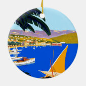  Cote D'Azur Travel Keramisch Ornament (Achterkant)