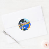 Cote D'Azur Travel Ronde Sticker (Envelop)