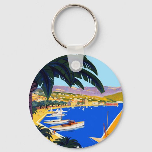  Cote D'Azur Travel Sleutelhanger (Voorkant)