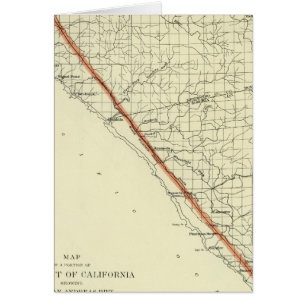 Côte de Californie montrant le San Andreas Rift