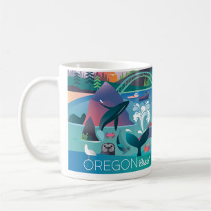 Côte de l'Oregon 11oz ou 15oz Mug