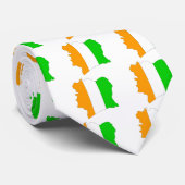 Cote Divoire Flag Map op volledige grootte Stropdas (Opgerold)