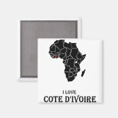 Cote D'ivoire Magneet (Voorkant / Achterkant)