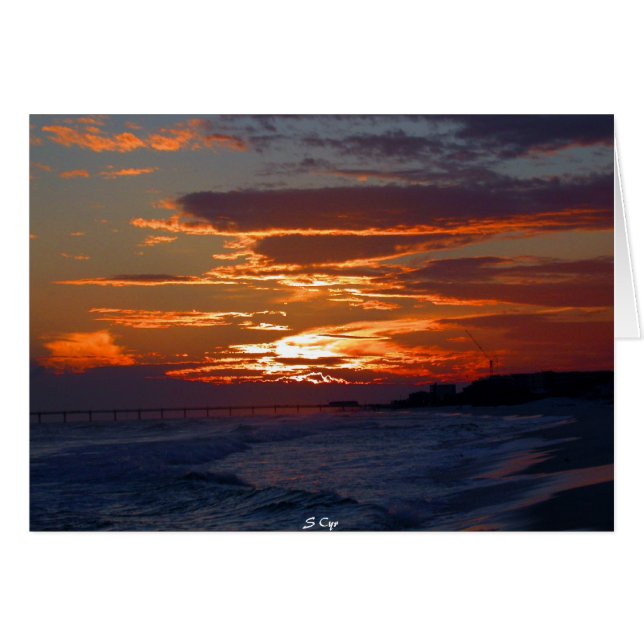 Côte du Golfe Floride coucher de soleil (Devant horizontal)