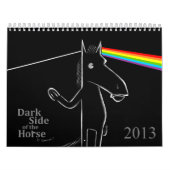 Côté en noir 2013 du calendrier mural de cheval (Protection)
