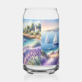 Côte méditerranéenne de la Lavande avec voiliers (Gauche)