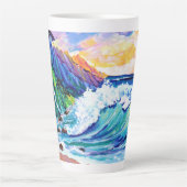 Côte Na Pali de Kauai Mug Tropical Sunset (Devant)