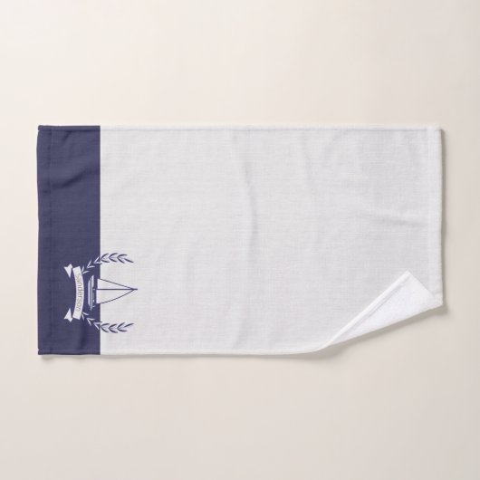 Côte Nautique Patiné Été Plage Marine Blanc (Serviette à main)