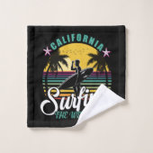 Côte Ouest - Californie Surf (Gant de toilette)