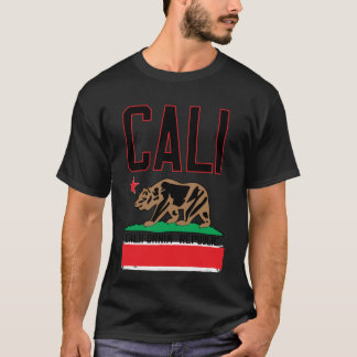 Côte ouest la Californie de T-shirt d'ours de CALi