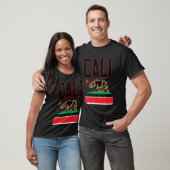 Côte ouest la Californie de T-shirt d'ours de CALi (Unisexe)