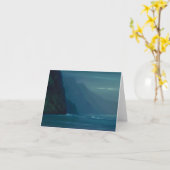 Côte paisible de Na'Pali - carte de note (Fleur jaune)