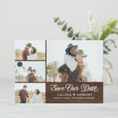 Côté Pays Mariage Rustique Enregistrer La Carte Da (Debout devant)