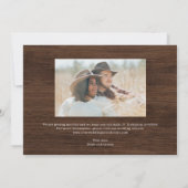 Côté Pays Mariage Rustique Enregistrer La Carte Da (Dos)