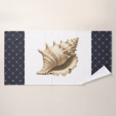 Coteau/plage/coquillage nautique (Serviette de bain)