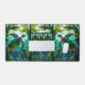 Côtier Tropical Aqua Green Blue Sea Turtle (Clavier et souris)