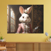 Cotillion Bunny Canvas Afdruk (Insitu (Woonkamer))
