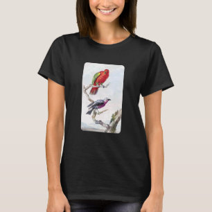  Cotinga en Parrot Bird Illustration Aert T-shirt