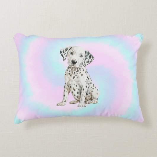 Coton bonbon chiot Coussin d'accent d'amour (Devant)
