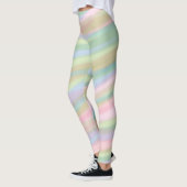 Coton bonbon couleur rayé Leggings (Gauche)