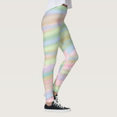 Coton bonbon couleur rayé Leggings (Droite)