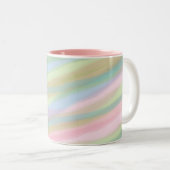 Coton bonbon couleurs rayé Mug (Devant droit)