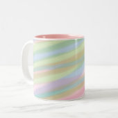 Coton bonbon couleurs rayé Mug (Devant gauche)