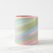 Coton bonbon couleurs rayé Mug (Centre)