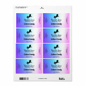 Coton Bonbon Nicotine Vape E Jus Étiquettes (Feuille entière)