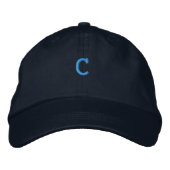 Coton C - Lettre Initiale Monogramme Casquette (Devant)