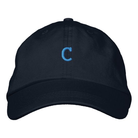 Coton C - Lettre Initiale Monogramme Casquette (Devant)
