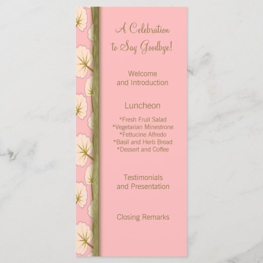 Coton Candy Bouquet Programme de la retraite (Dos)