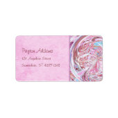 Coton Candy Mandala Étiquette de adresse (Devant)