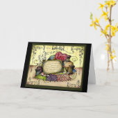 Coton carte cadeau pour les 2 ans de mariage (Fleur jaune)