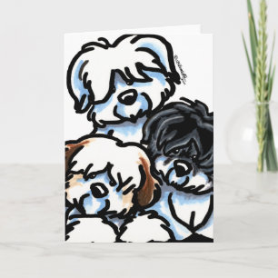 Coton de Tulear Cartoon Kaart