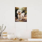 Coton De Tulear Chien Art Imprimer Poster (Cuisine)