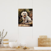 Coton De Tulear Chien Art Imprimer Poster (Cuisine)