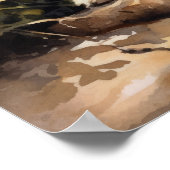 Coton De Tulear Chien Art Imprimer Poster (Coin)