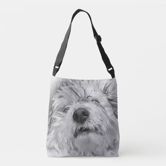 Coton de Tulear dog Crossbody Tas (Achterkant)