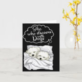 Coton De Tulear Dog Nightgown Pajama  Kaart (Gele Bloem)