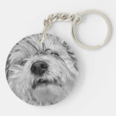 Coton de Tulear dog Sleutelhanger (Achterkant)
