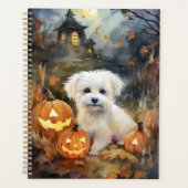 Coton De Tulear Halloween Avec Peur Citrouille (Devant)